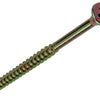 Mack 1017266 - tornillo para aglomerado con cabeza chapada en amarillo. 4 piezas 6,0 x 90 mm | 5 piezas