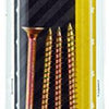 Mack 1017268 - tornillo para aglomerado con cabeza chapada en amarillo. 4 piezas 6,0 x 120 mm | 5 piezas