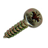 Mack 1017272 - tornillo para aglomerado cabeza cilíndrica chapado en amarillo 30 piezas 4,0 x 20 mm | 10 piezas