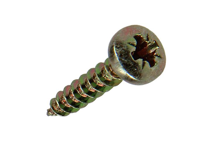 Mack 1017272 - tornillo para aglomerado cabeza cilíndrica chapado en amarillo 30 piezas 4,0 x 20 mm | 10 piezas