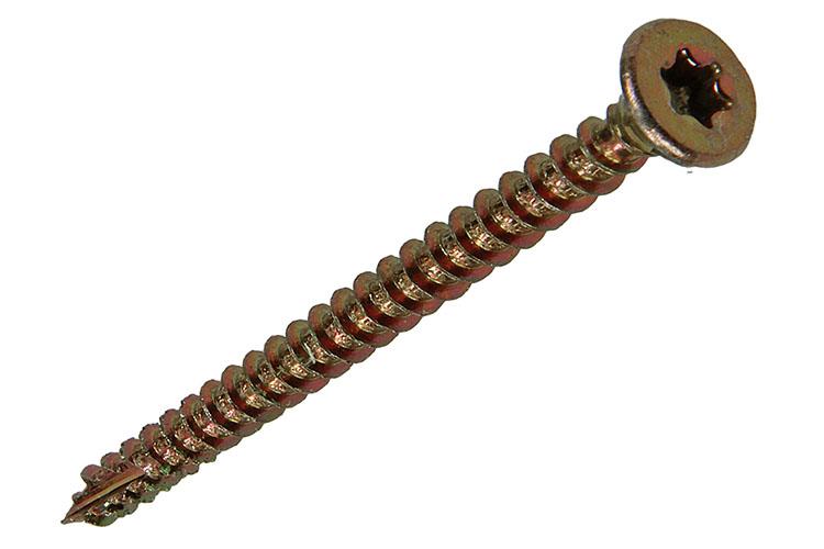 Mack 1017299 - españaplschr.vzkop-selfb. chapado en amarillo 15 piezas 4,0 x 50 mm | 10 piezas