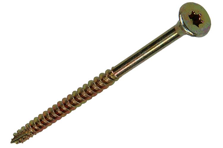 Mack 1017309 - españaplschr.vzkop-selfb. chapado en amarillo 9 piezas 4,5 x 70 mm | 10 piezas