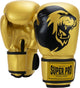 Guantoni da boxe Super Pro per talenti (kick)boxing oro nero 6 once