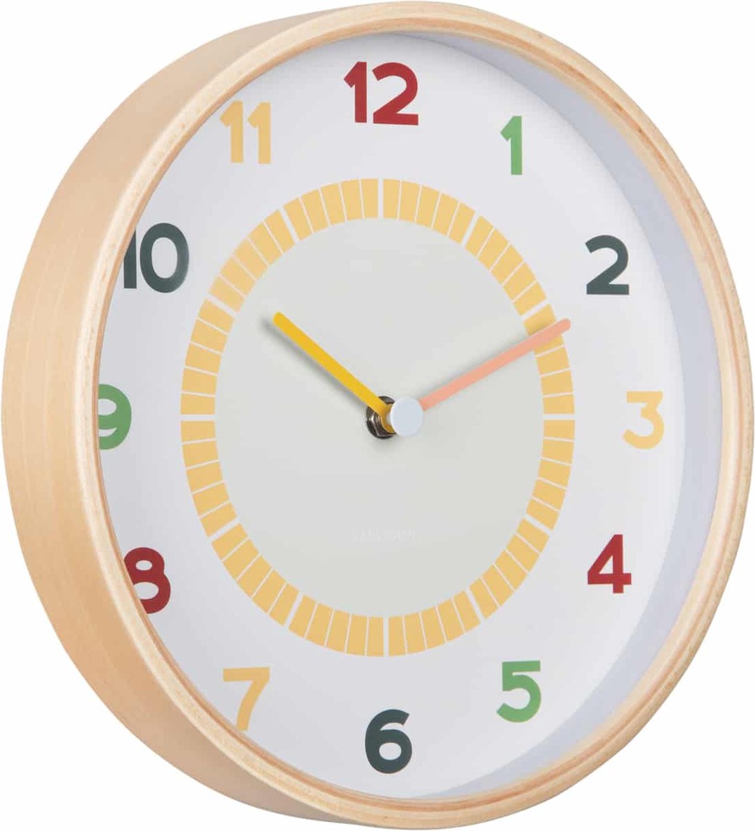 Reloj de pared Karlsson chico - multicolor - ø25cm - reloj de pared escandinavo