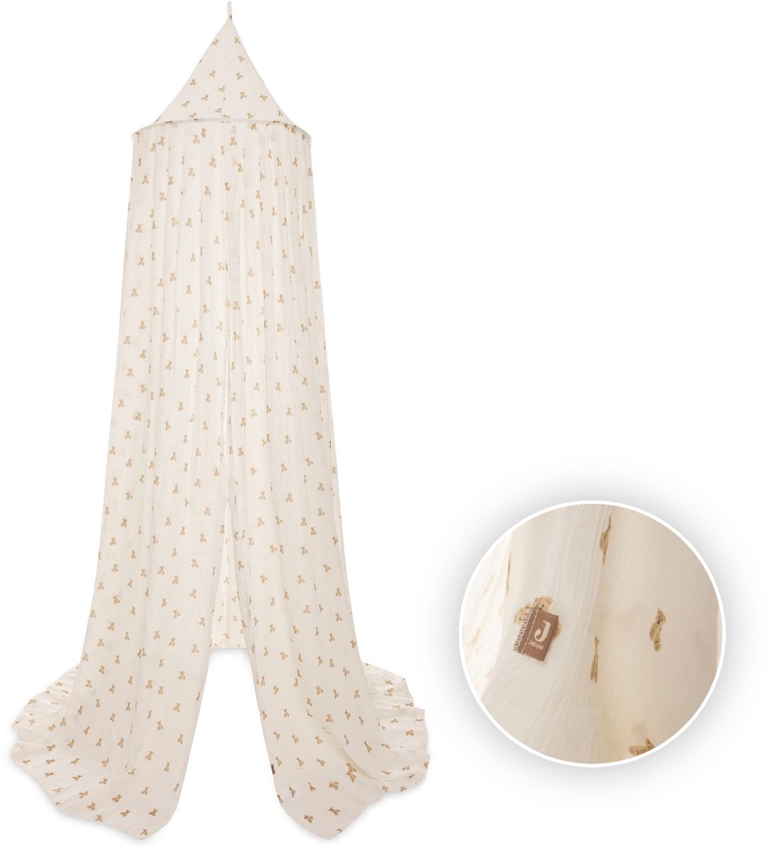 Zanzariera Jollein - per lettino - 245 cm - mini orsetto