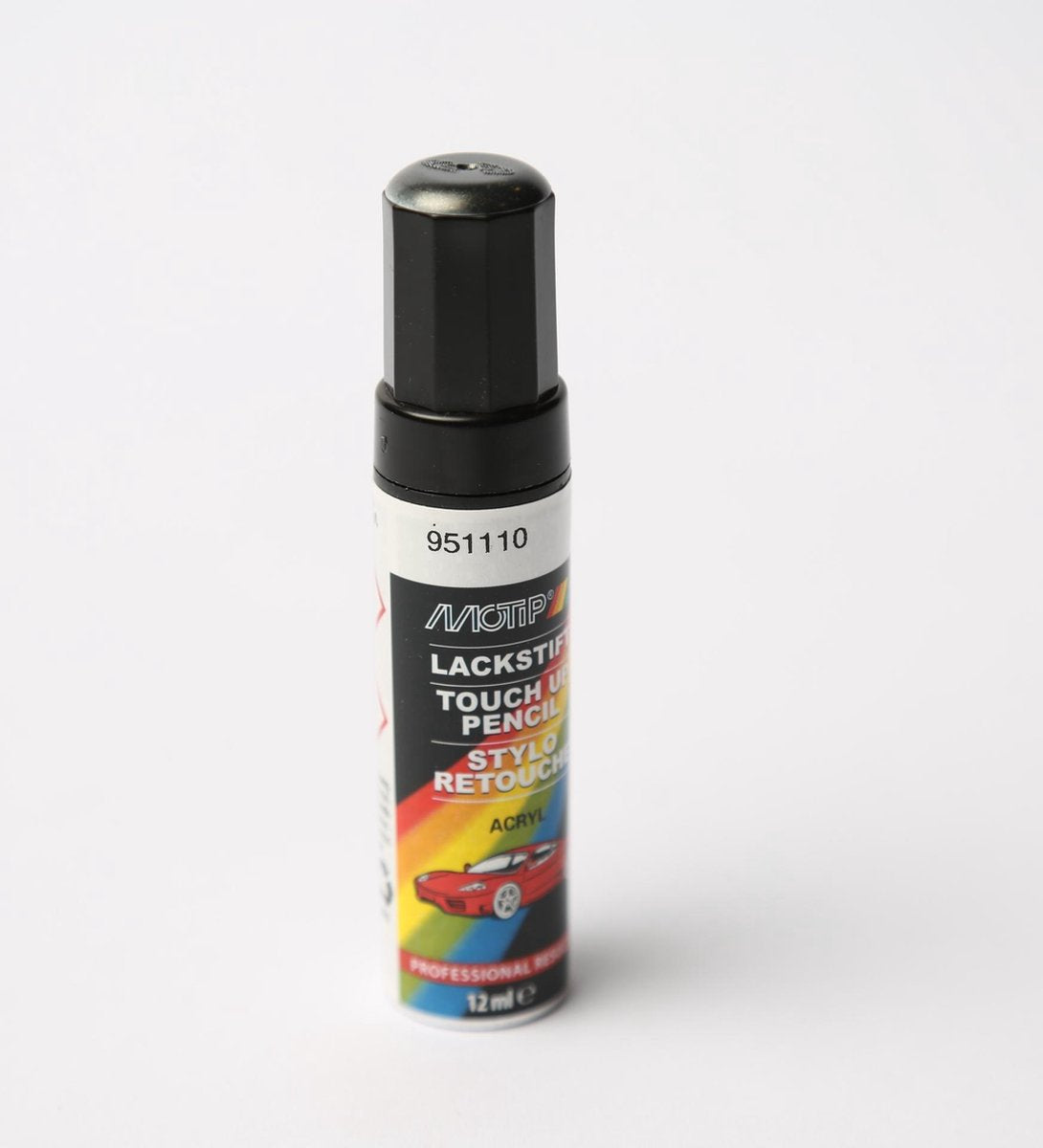 Motip 951110 - auto lakstift - grijs metallic - 12 ml