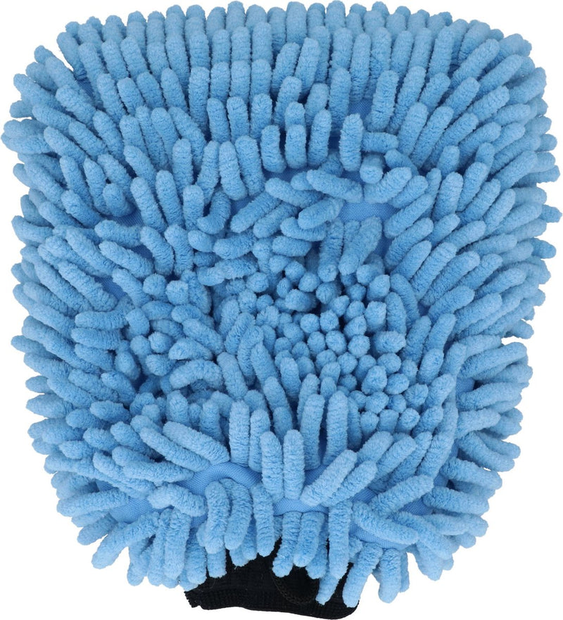 Guanto da lavaggio in microfibra 25 x 19 x 4 cm blu