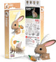 Puzzle 3d eugy - conejo - animales de granja - sostenible - colecciónalos todos - 6 años