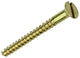 Mack 1019655 - tornillo para madera cabeza avellanada latón 6 piezas 4,5 x 40 mm | 10 piezas