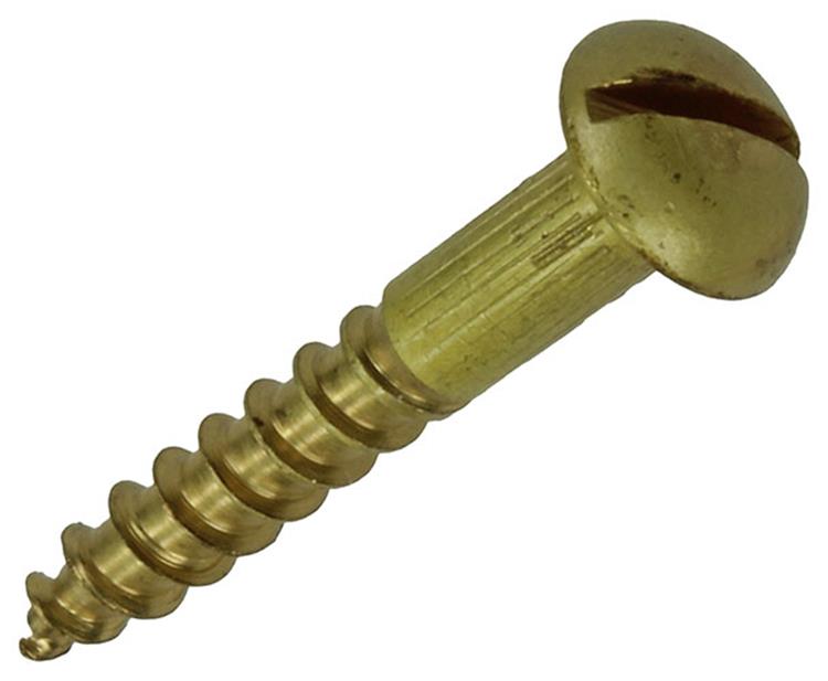 Mack 1019664 - tornillo para madera cabeza plana latón 8 piezas 4,0 x 25 mm | 10 piezas