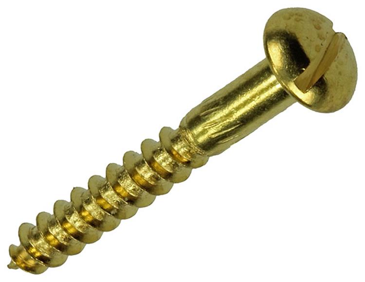 Mack 1019665 - tornillo para madera cabeza plana latón 7 piezas 4,0 x 30 mm | 10 piezas