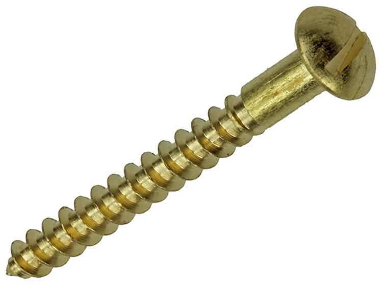 Mack 1019668 - tornillo para madera cabeza plana latón 3 piezas 5,0 x 45 mm | 10 piezas