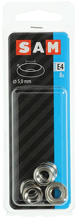 Mack 1017389 - anillo de carenado para tornillos para madera. vern. 8 piezas de 5,0 mm | 10 piezas