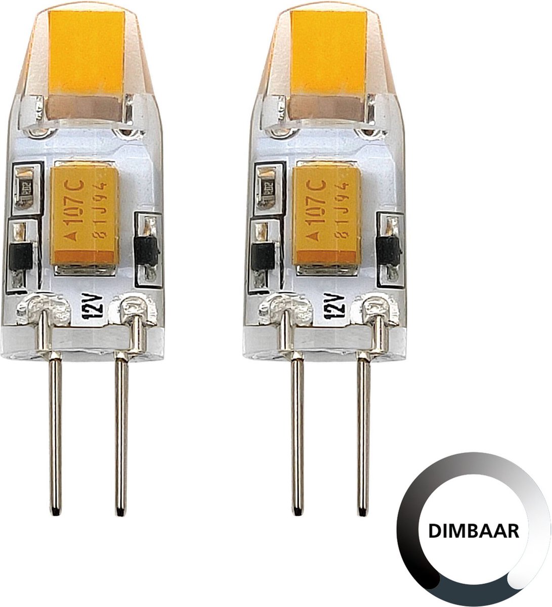 Lampada LED Eglo set 2 pezzi - g4 - 3,1 cm - dimmerabile - 1,2w - 2700k