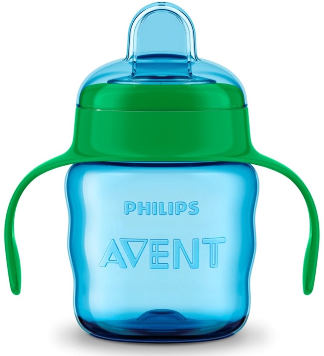 Philips avent drinkbeker met tuit - 200 ml - blauw - vanaf 6 maanden - antilek - bpa-vrij