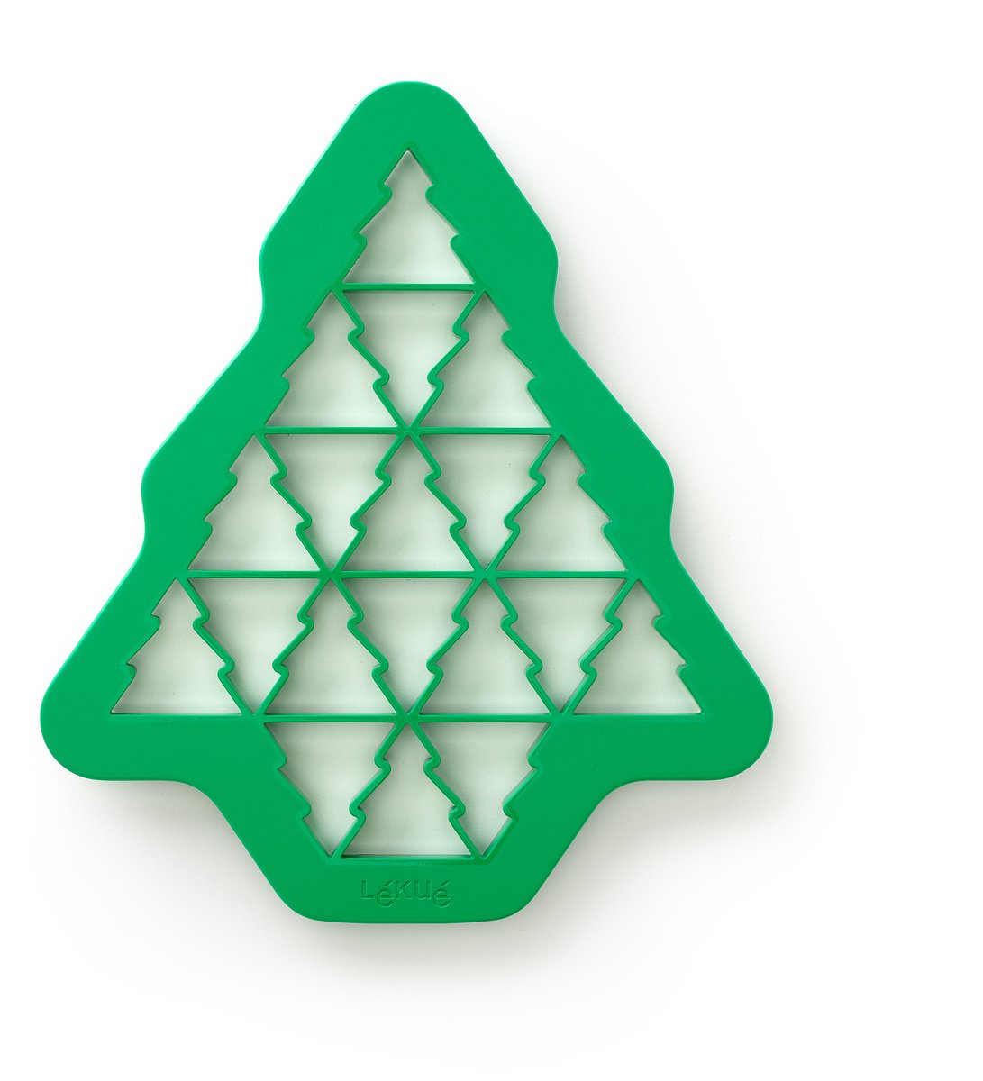 Lékué koekjes uitsteekvorm kerstboompjes - green