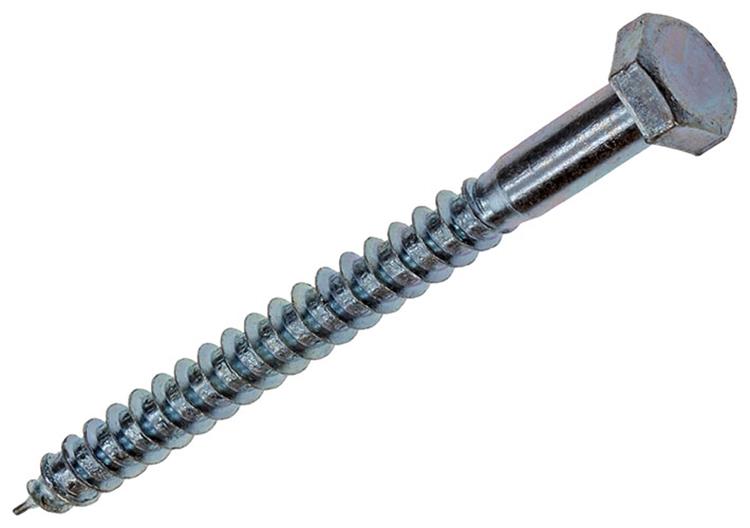 Mack 1017411 - perno roscado para madera acero galvanizado 6 piezas 7 x 70 mm | 5 piezas