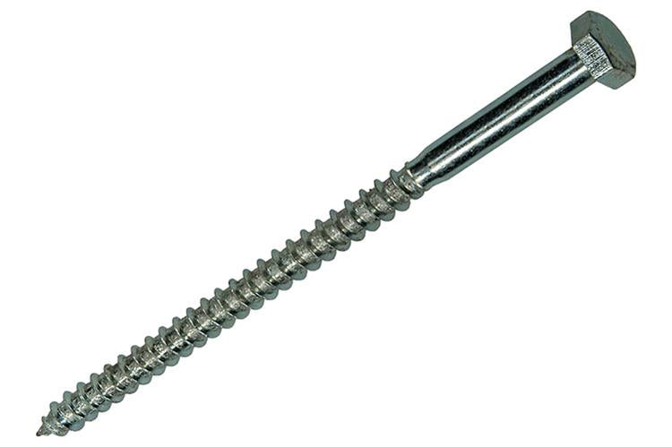 Mack 1017421 - perno rosca madera acero galvanizado 1 ud 8 x 140 mm | 10 piezas