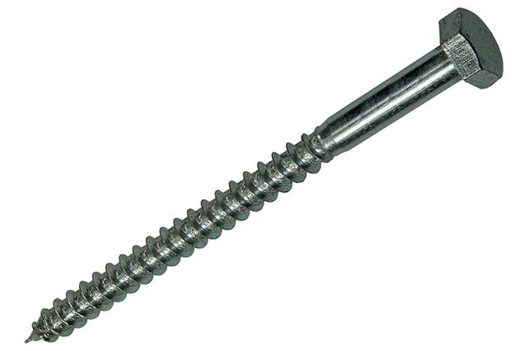 Mack 1017428 - perno rosca madera acero galvanizado 1 ud 10 x 140 mm | 10 piezas