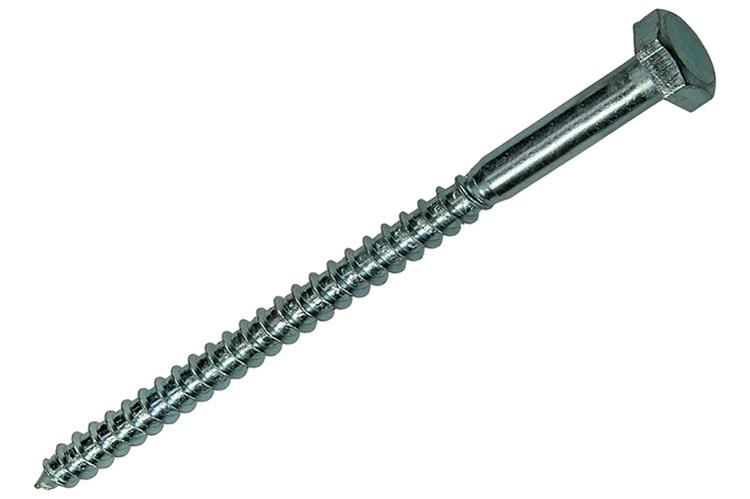 Mack 1017429 - perno rosca madera acero galvanizado 1 ud 10 x 160 mm | 10 piezas