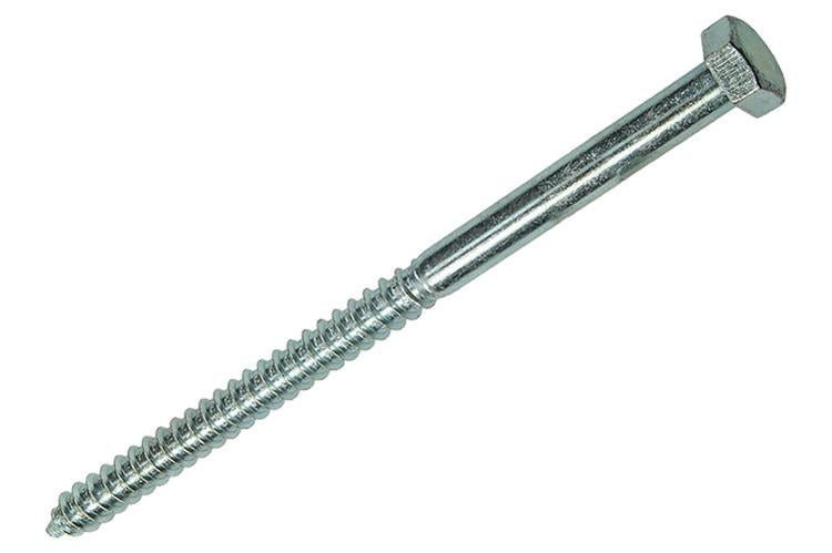 Mack 1017433 - perno rosca madera acero galvanizado 1 ud 12 x 200 mm | 10 piezas