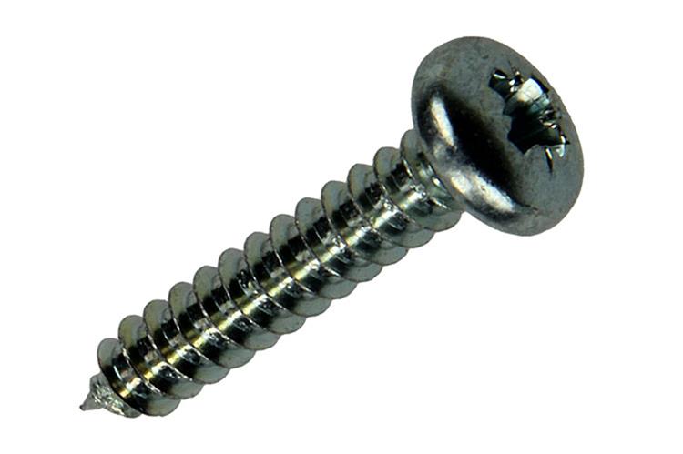 Mack 1017452 - tornillo autorroscante cabeza cilíndrica galv. 12 piezas 4,8 x 25 mm | 10 piezas