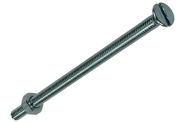 Mack 1017498 - tornillo metálico galvanizado. cabeza + tuerca chapada 4 piezas m4 x 70 mm | 10 piezas