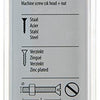 Mack 1017501 - tornillo metálico galvanizado. cabeza + tuerca chapada 14pzs m5 x 25 mm | 10 piezas