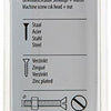 Mack 1017513 - tornillo metálico galvanizado. cabeza + tuerca chapada 5 piezas m6 x 60 mm | 10 piezas
