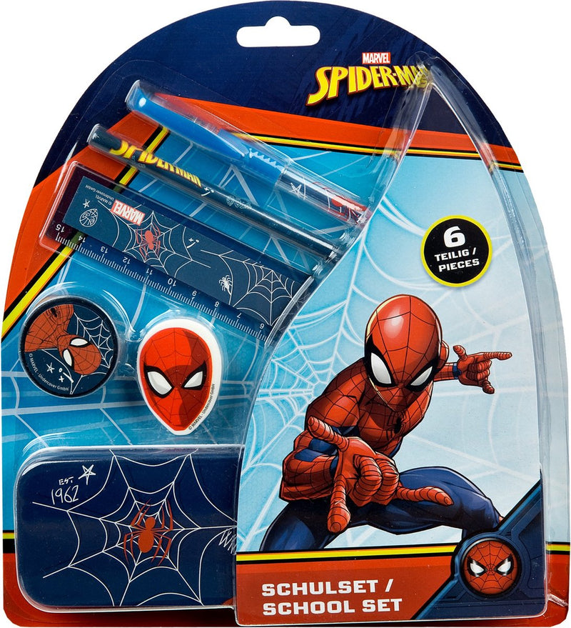 Escolar encubierto set Spiderman, 6dlg.