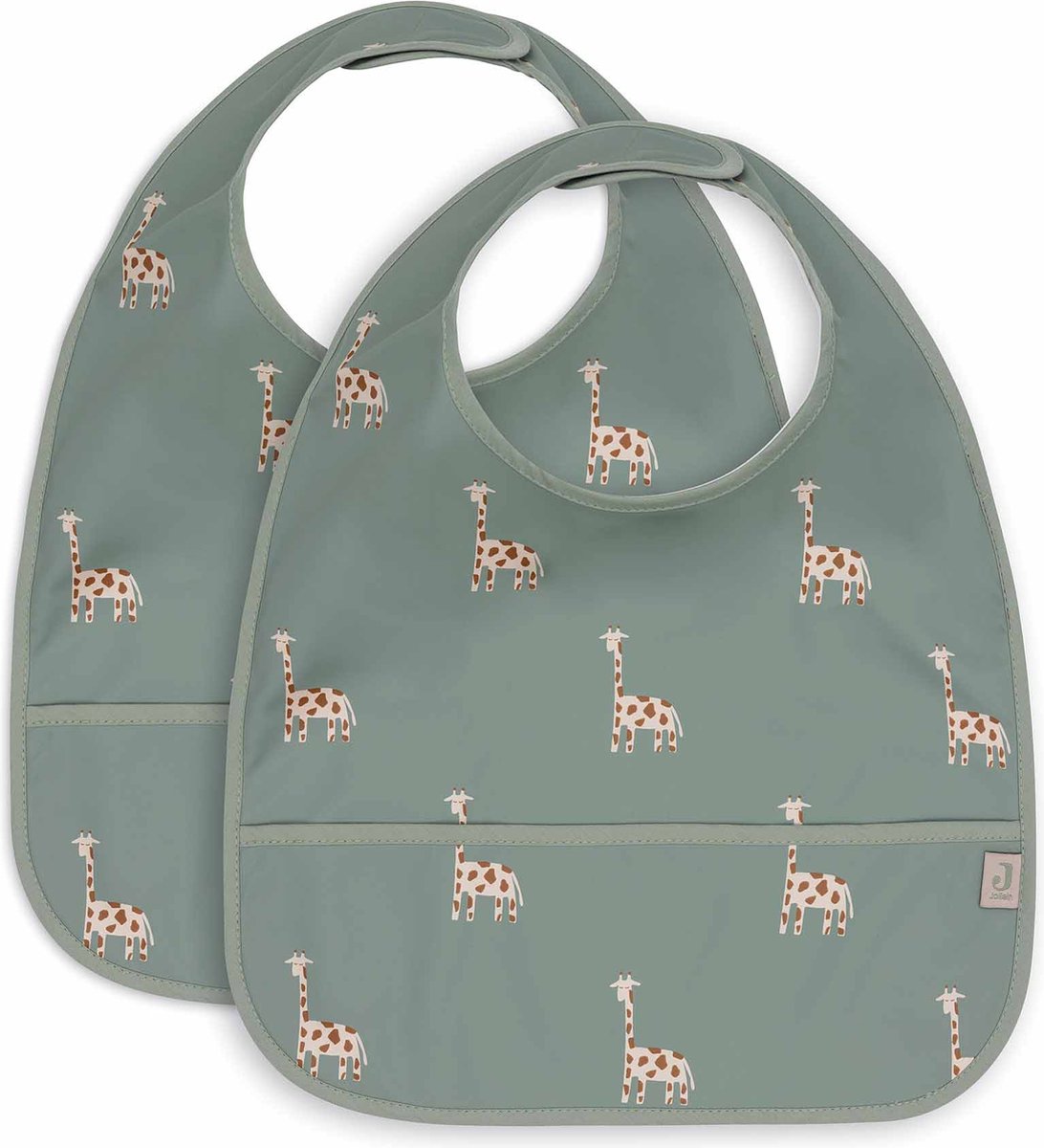 Jollein - Bavaglino impermeabile - Bavaglini - Jungle Jambo - 2 pezzi