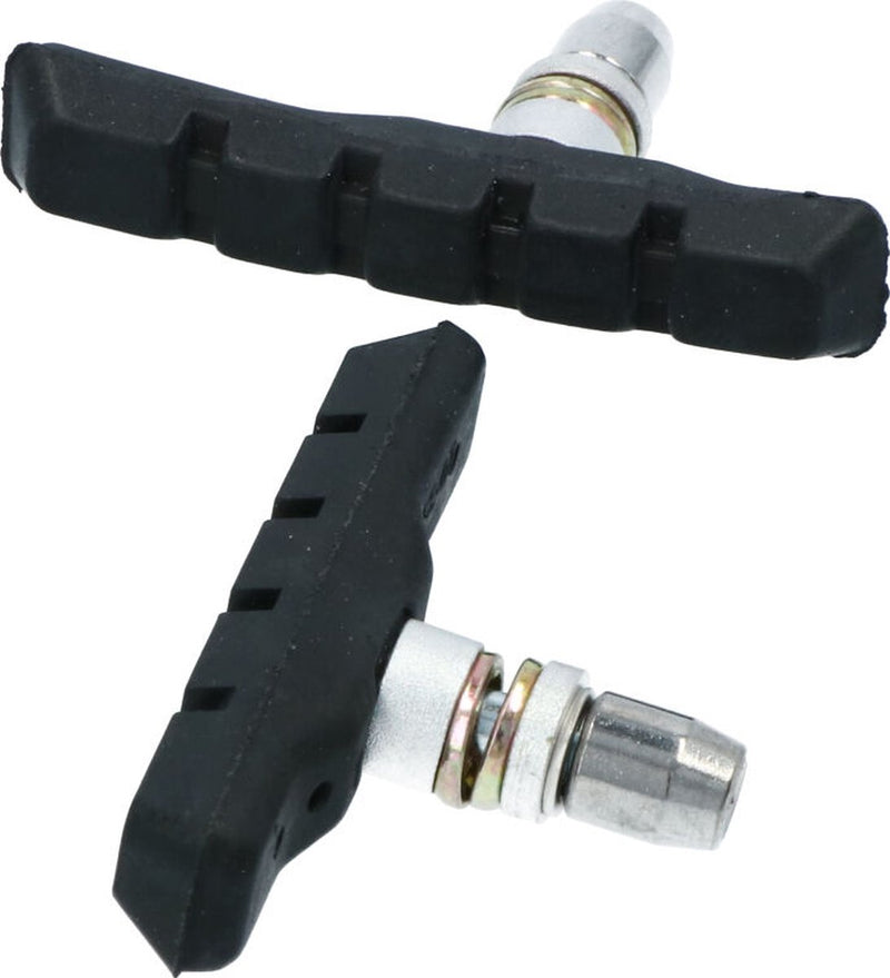 Pastillas de freno Dresco - para frenos v-brake - para freno delantero o trasero - fuerte potencia de frenado en condiciones climáticas secas y húmedas - montaje con casquillo hexagonal - longitud 72 mm -