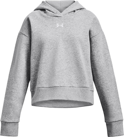 Under armour ua rival polar sudadera con capucha suéter deportivo unisex - gris - blanco