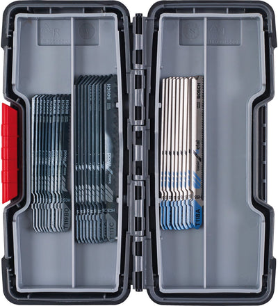 Accesorios Bosch Juego de 30 hojas de sierra de calar madera metal en caja resistente - 2607010903