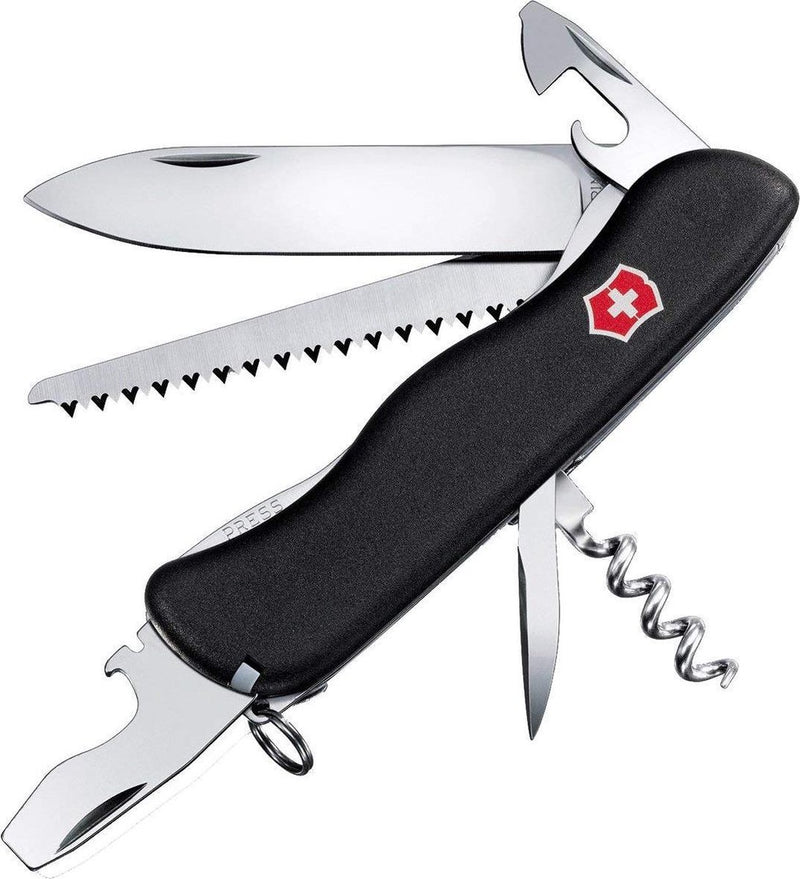 Senza marchio Victorinox - coltello tascabile - Forester - nero