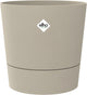 Elho foss round 43cm - macetero de interior - plástico 100% reciclado - ø 43 x h 42,5 - beige champiñón
