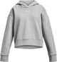 Under armour ua rival polar sudadera con capucha suéter deportivo unisex - gris - blanco