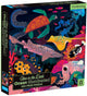 Puzzle Mudpuppy che si illumina al buio - oceano - 51x51 cm - 500 pezzi - 8 anni
