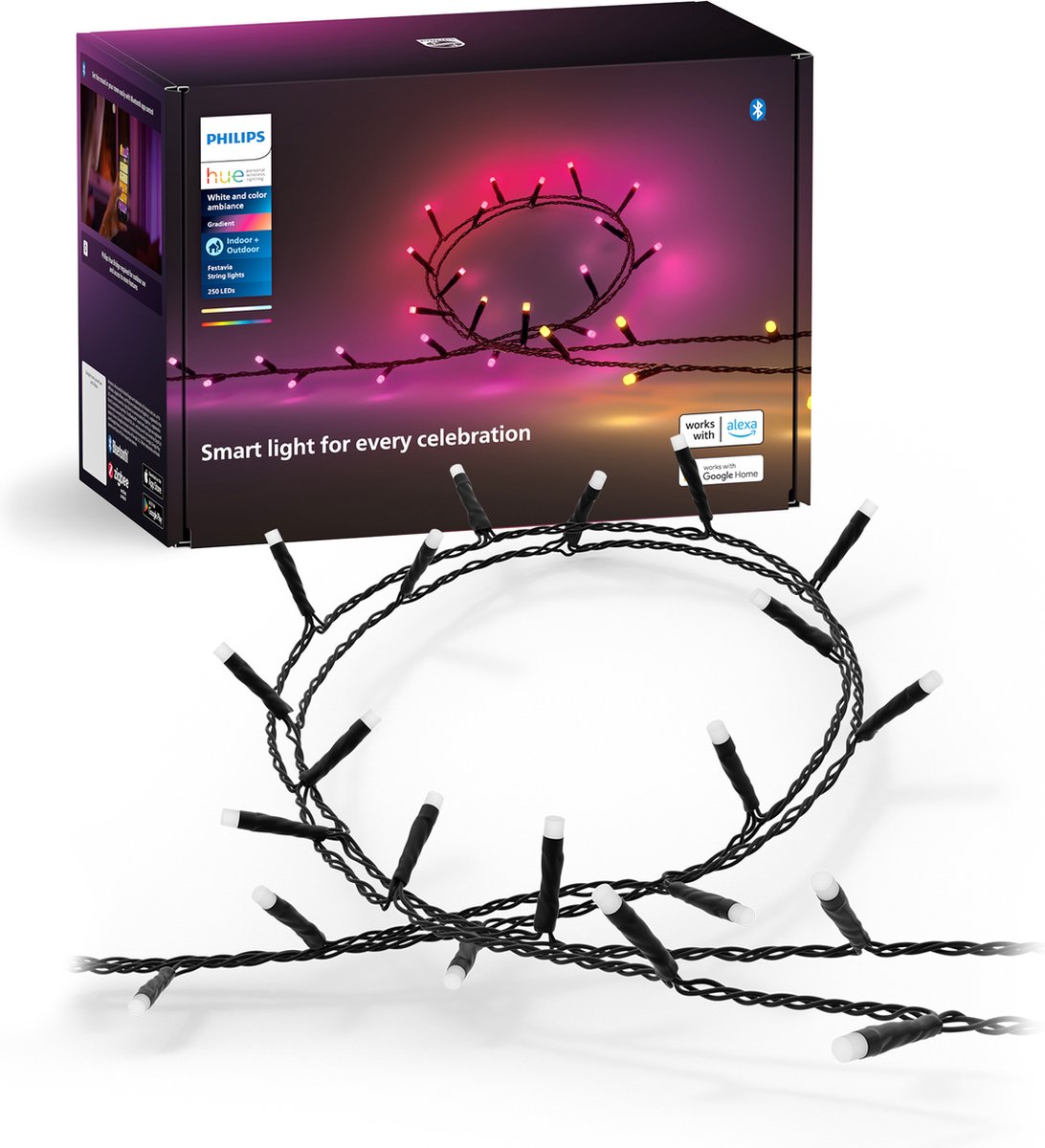 Cable de luz Philips Hue Festavia - 20 metros - 250 LED