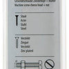 Mack 1017524 - cilindro de tornillo metálico. cabeza + tuerca chapada 15 piezas m5 x 20 mm | 10 piezas