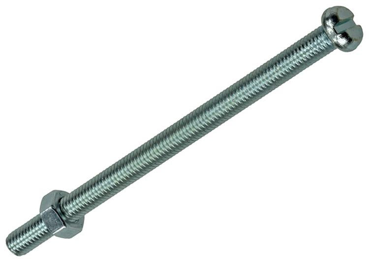 Mack 1017530 - cilindro de tornillo metálico. cabeza + tuerca chapada 3 piezas m5 x 80 mm | 5 piezas