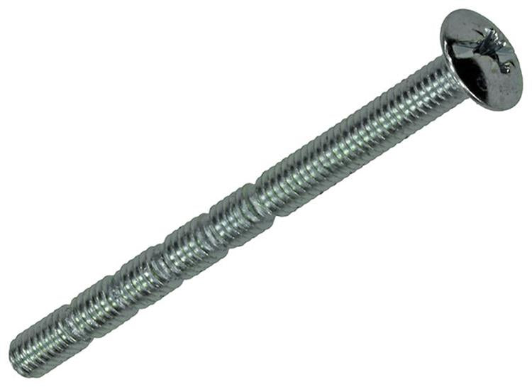 Mack 1017532 - tornillo metálico desmontable galvanizado. 4 piezas m4 x 50 mm | 10 piezas