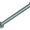 Mack 1017537 - cilindro de tornillo metálico. cabeza + tuerca chapada 3 piezas m6 x 80 mm | 5 piezas