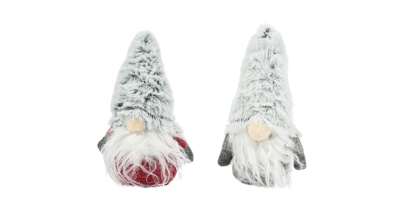 Kerst figuur kabouter 8x11x20cm 2 assorti