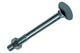 Mack 1017565 - perno para madera + tuerca acero galvanizado 8 piezas m5 x 50 mm | 5 piezas