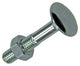 Mack 1017569 - perno para madera + tuerca acero galvanizado 7 piezas m6 x 35 mm | 5 piezas