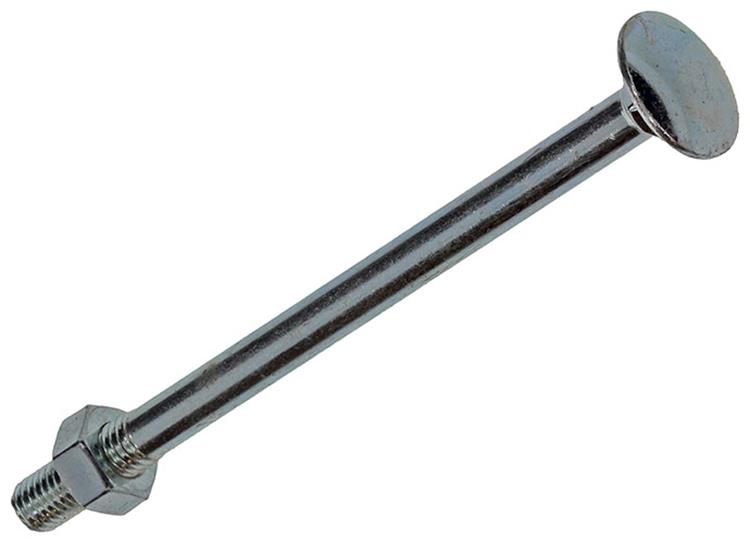 Mack 1017587 - perno madera + tuerca acero galvanizado 1 ud m8 x 120 mm | 10 piezas