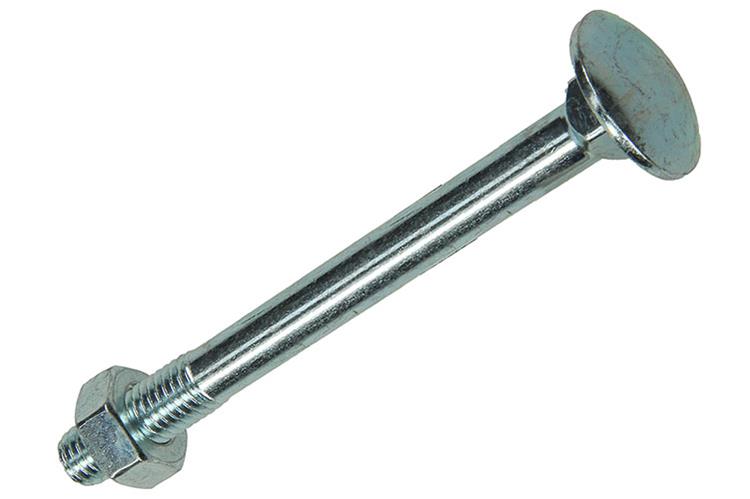 Mack 1017590 - perno madera + tuerca acero galvanizado 1 ud m10 x 100 mm | 10 piezas