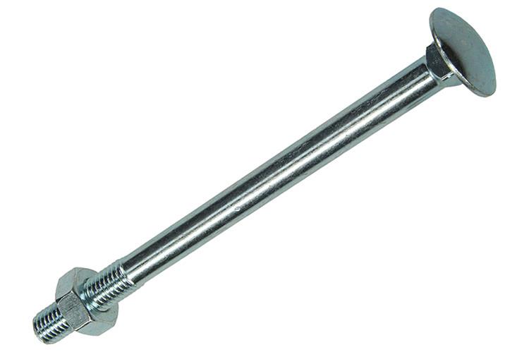 Mack 1017592 - perno madera + tuerca acero galvanizado 1 ud m10 x 140 mm | 10 piezas
