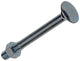 Mack 1017595 - perno madera + tuerca acero galvanizado 1 ud m12 x 120 mm | 10 piezas